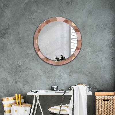 Round decorative wall mirror Roses composition