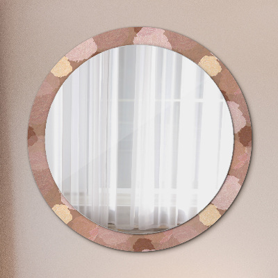 Round decorative wall mirror Roses composition