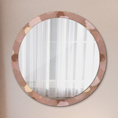 Round decorative wall mirror Roses composition