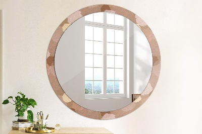 Round decorative wall mirror Roses composition