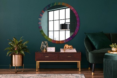 Round decorative wall mirror Hypnotic spiral