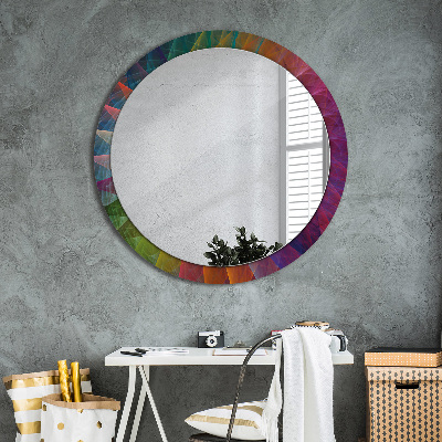 Round decorative wall mirror Hypnotic spiral