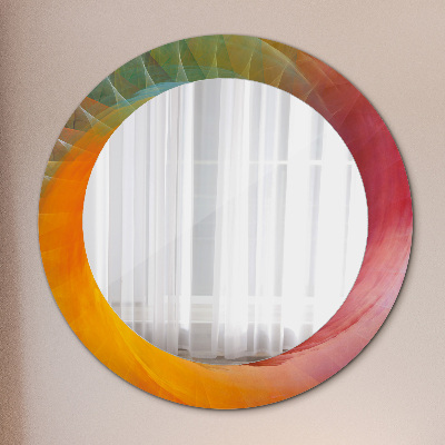 Round decorative wall mirror Hypnotic spiral