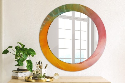 Round decorative wall mirror Hypnotic spiral