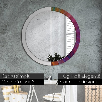 Round decorative wall mirror Hypnotic spiral