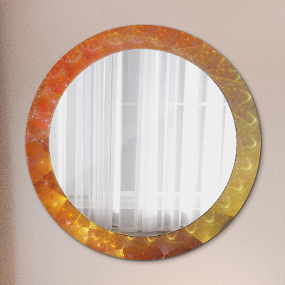 Round decorative wall mirror Spiral abstract