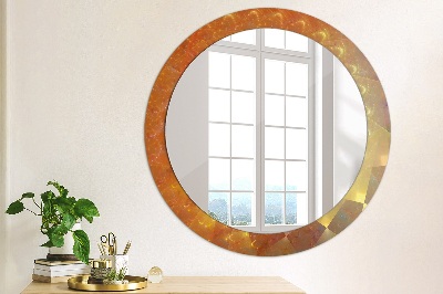 Round decorative wall mirror Spiral abstract