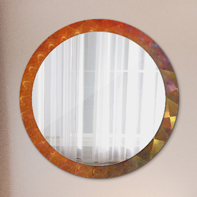 Round decorative wall mirror Spiral abstract