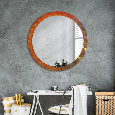 Round decorative wall mirror Spiral abstract