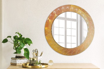 Round decorative wall mirror Spiral abstract