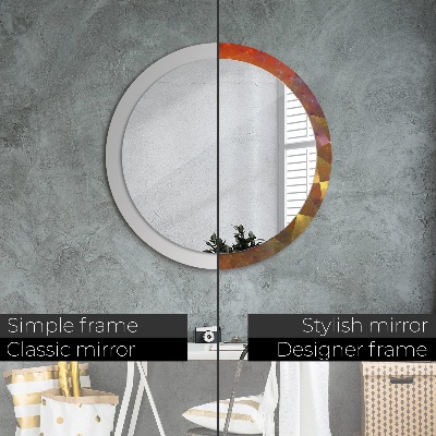 Round decorative wall mirror Spiral abstract