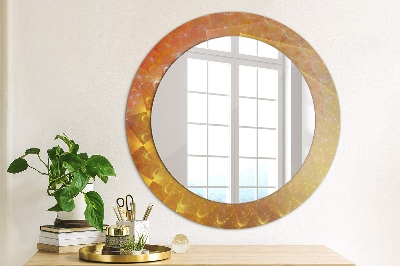 Round decorative wall mirror Spiral abstract