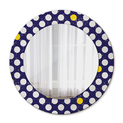 Round decorative wall mirror Retro dots