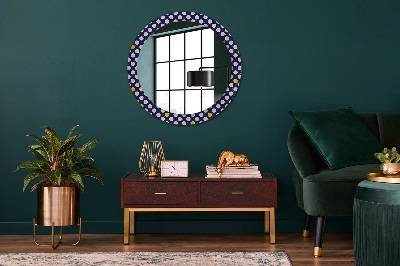 Round decorative wall mirror Retro dots