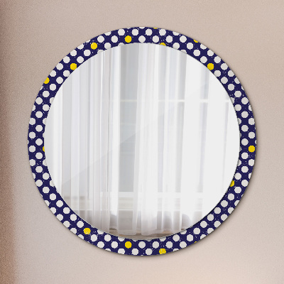 Round decorative wall mirror Retro dots