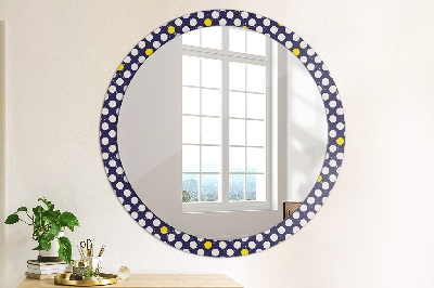 Round decorative wall mirror Retro dots