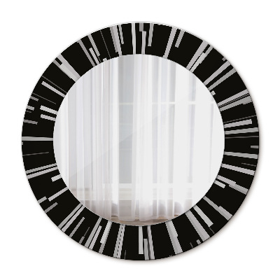 Round mirror decor Radial composition