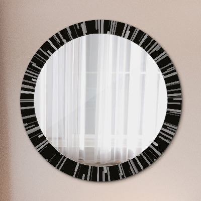 Round mirror decor Radial composition