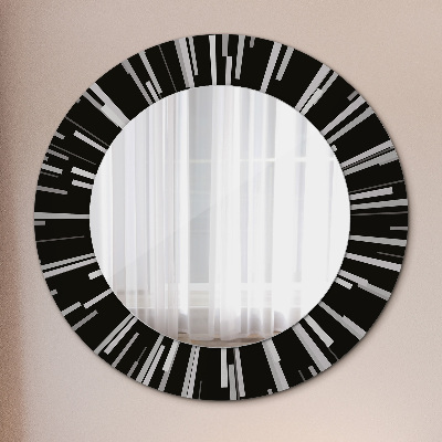 Round mirror decor Radial composition