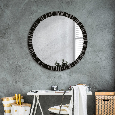 Round mirror decor Radial composition