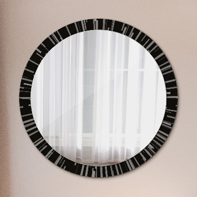 Round mirror decor Radial composition