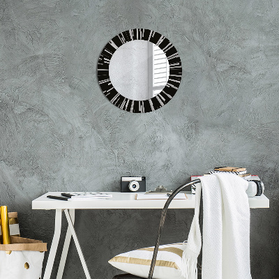 Round mirror decor Radial composition