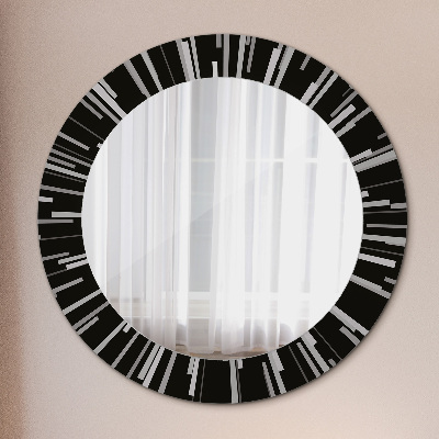 Round mirror decor Radial composition