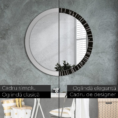 Round mirror decor Radial composition