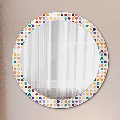 Round decorative wall mirror Multicolor seamless