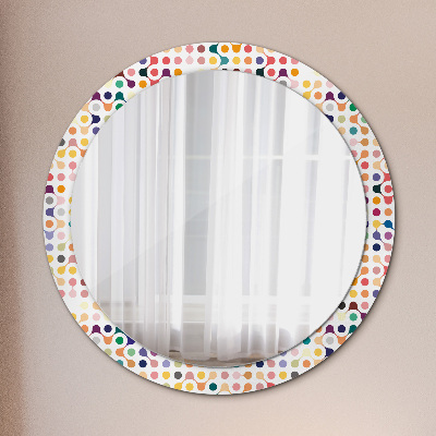 Round decorative wall mirror Multicolor seamless