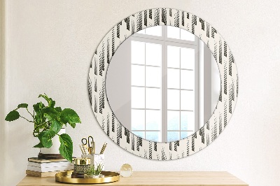 Round decorative wall mirror Stripes pattern