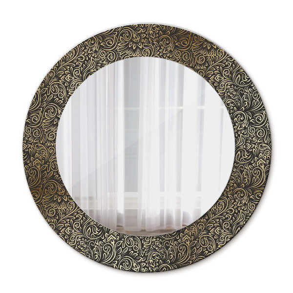 Round decorative wall mirror Gold ornaments