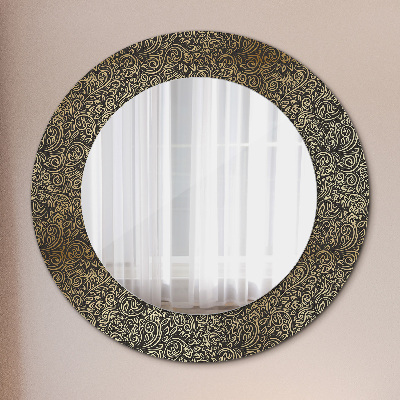 Round decorative wall mirror Gold ornaments