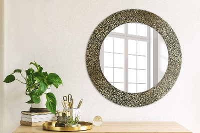 Round decorative wall mirror Gold ornaments