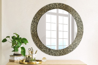 Round decorative wall mirror Gold ornaments