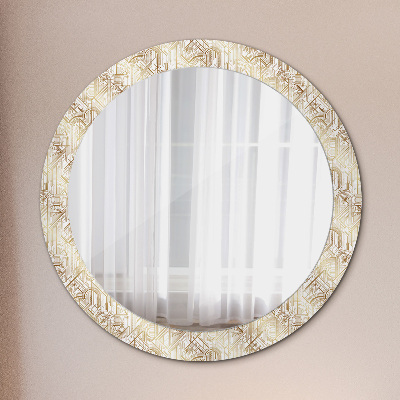 Round decorative wall mirror Art deco composition