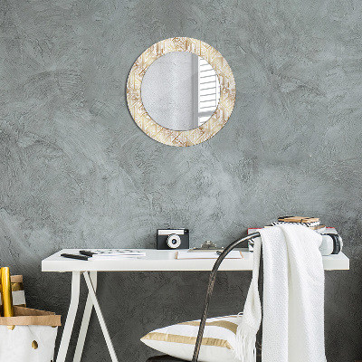 Round decorative wall mirror Art deco composition