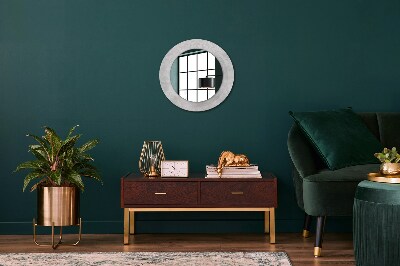 Round mirror printed frame Delicate roccoco texture