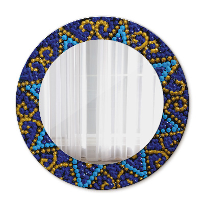 Round decorative wall mirror Decorative composition