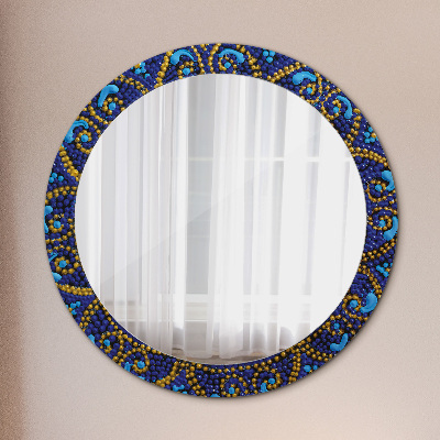 Round decorative wall mirror Decorative composition