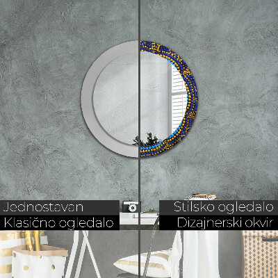 Round decorative wall mirror Decorative composition