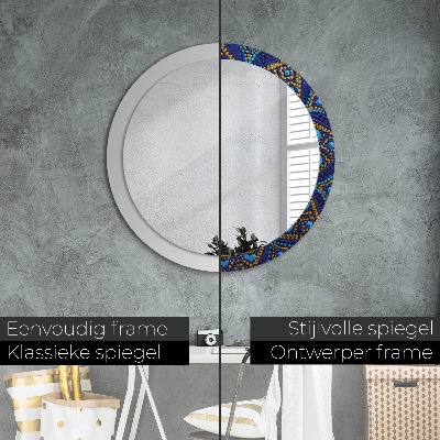 Round decorative wall mirror Decorative composition