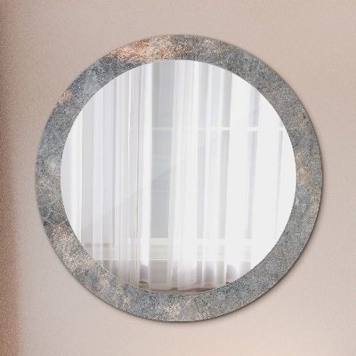 Round decorative wall mirror Vintage concrete