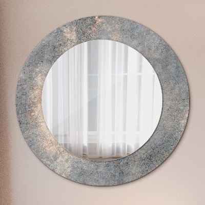 Round decorative wall mirror Vintage concrete