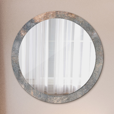 Round decorative wall mirror Vintage concrete