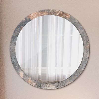 Round decorative wall mirror Vintage concrete