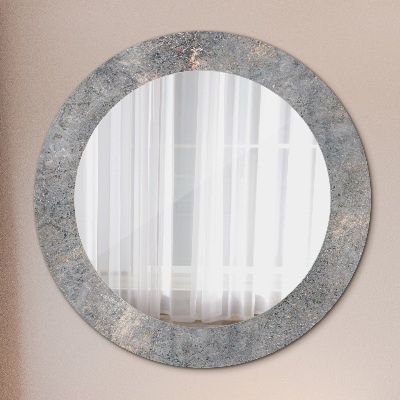 Round decorative wall mirror Vintage concrete