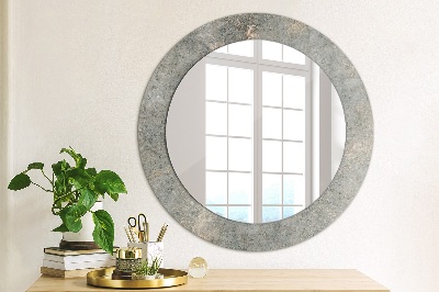 Round decorative wall mirror Vintage concrete