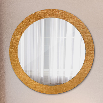 Round decorative wall mirror Metal surface