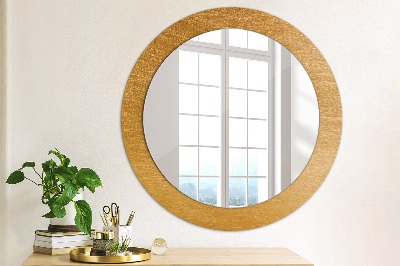 Round decorative wall mirror Metal surface